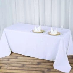 90" X 132" Premium Polyester Rectangular Tablecloth 34 90" X 132" Premium Polyester Rectangular Tablecloth -Optimal Home Decoration 90 x 132 premium polyester rectangular tablecloth 29007064268863