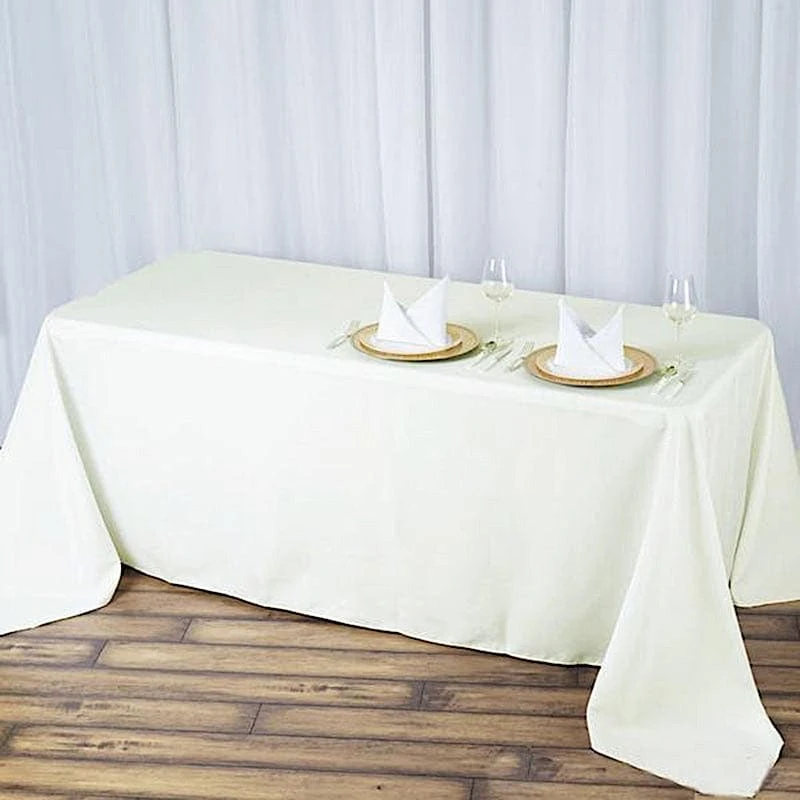 90" X 132" Premium Polyester Rectangular Tablecloth 17 90" X 132" Premium Polyester Rectangular Tablecloth - Image 15