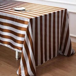 90" X 132" Stripes Satin Rectangular Tablecloth -Optimal Home Decoration 90 x 132 stripes satin rectangular tablecloth 28966244581439