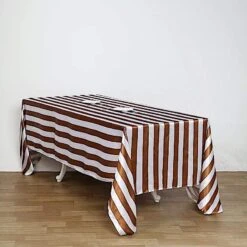 90" X 132" Stripes Satin Rectangular Tablecloth -Optimal Home Decoration 90 x 132 stripes satin rectangular tablecloth 28966244679743