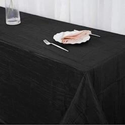90" X 156" Accordion Metallic Crinkled Taffeta Rectangular Tablecloth 33 90" X 156" Accordion Metallic Crinkled Taffeta Rectangular Tablecloth -Optimal Home Decoration 90 x 156 accordion metallic crinkled taffeta rectangular tablecloth 28966248185919