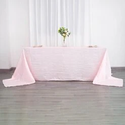 90" X 156" Accordion Metallic Crinkled Taffeta Rectangular Tablecloth 41 90" X 156" Accordion Metallic Crinkled Taffeta Rectangular Tablecloth -Optimal Home Decoration 90 x 156 accordion metallic crinkled taffeta rectangular tablecloth 28966248448063