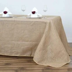 90" X 156" Burlap Rectangular Tablecloth - Natural 9 90" X 156" Burlap Rectangular Tablecloth - Natural -Optimal Home Decoration 90 x 156 burlap rectangular tablecloth natural tab jute 90156 nat 15171183280191
