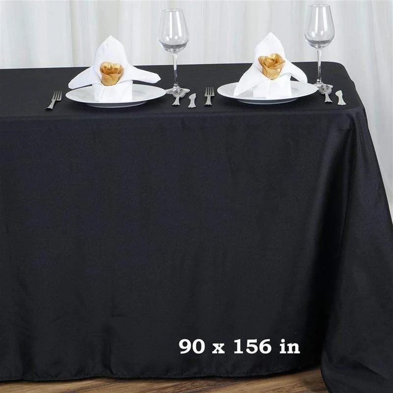 90" X 156" Polyester Rectangular Tablecloth 9 90" X 156" Polyester Rectangular Tablecloth - Image 7