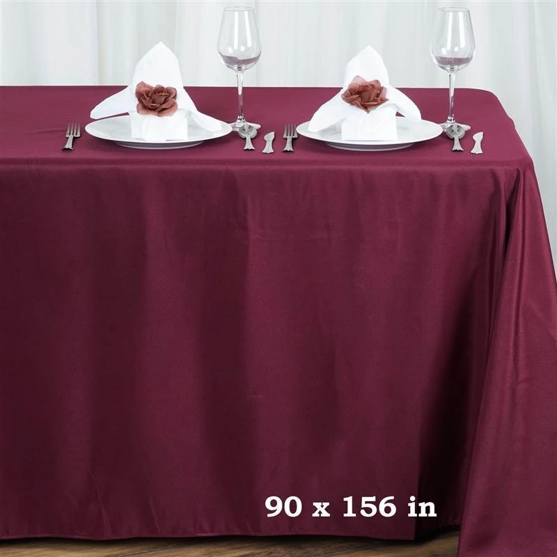 90" X 156" Polyester Rectangular Tablecloth 14 90" X 156" Polyester Rectangular Tablecloth - Image 12