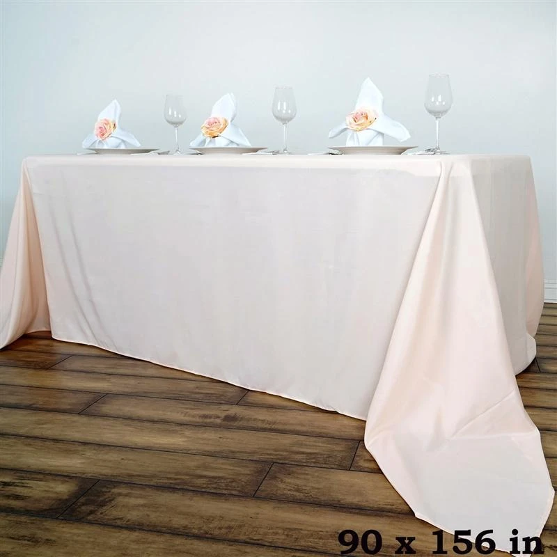 90" X 156" Polyester Rectangular Tablecloth 3 90" X 156" Polyester Rectangular Tablecloth