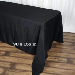90" X 156" Polyester Rectangular Tablecloth 26 90" X 156" Polyester Rectangular Tablecloth -Optimal Home Decoration 90 x 156 polyester rectangular tablecloth tab 90156 blk poly 29013314732095