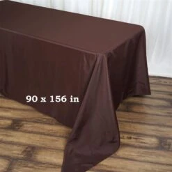 90" X 156" Polyester Rectangular Tablecloth 38 90" X 156" Polyester Rectangular Tablecloth -Optimal Home Decoration 90 x 156 polyester rectangular tablecloth tab 90156 choc poly 29012138623039