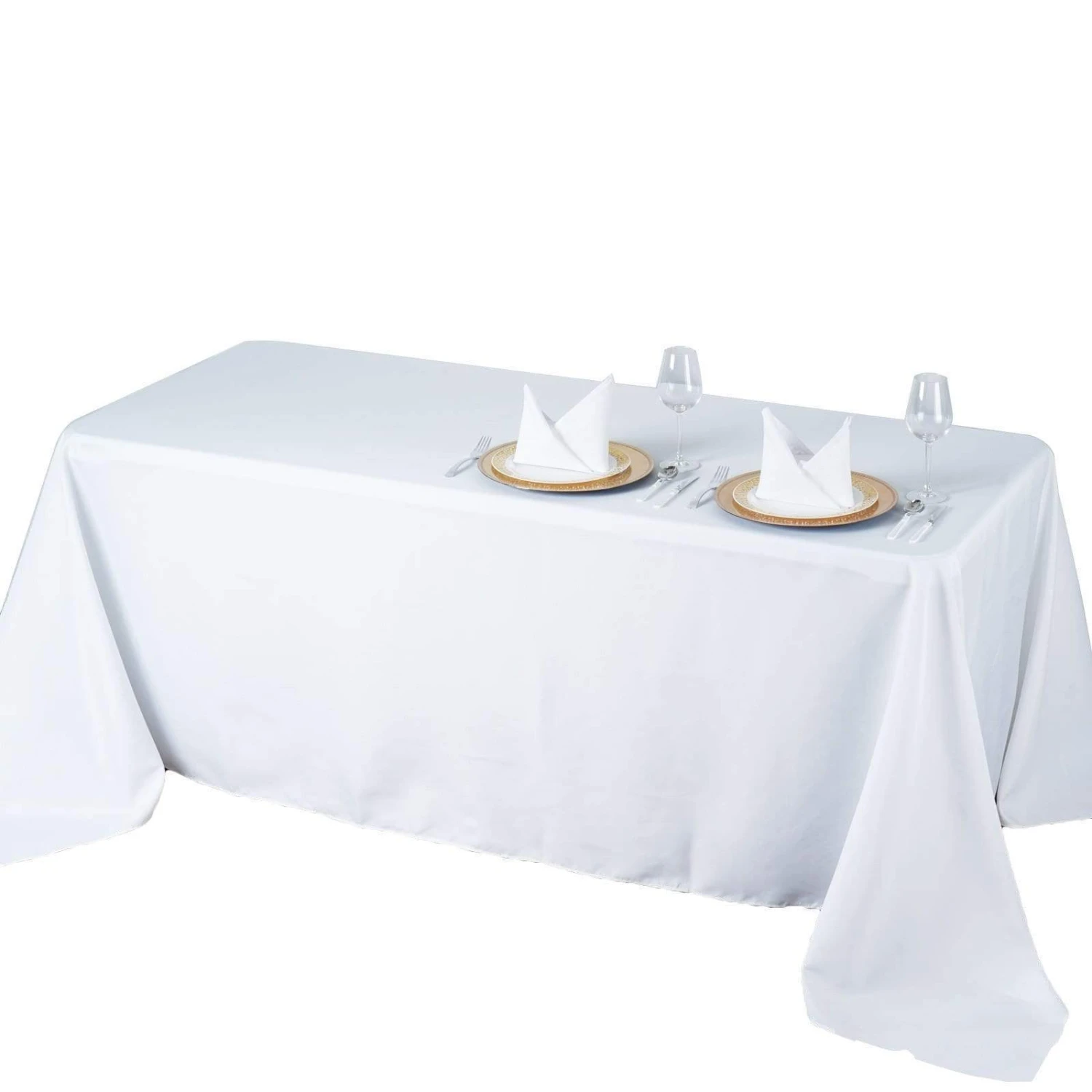 90" X 156" Premium Polyester Rectangular Tablecloth 9 90" X 156" Premium Polyester Rectangular Tablecloth - Image 7