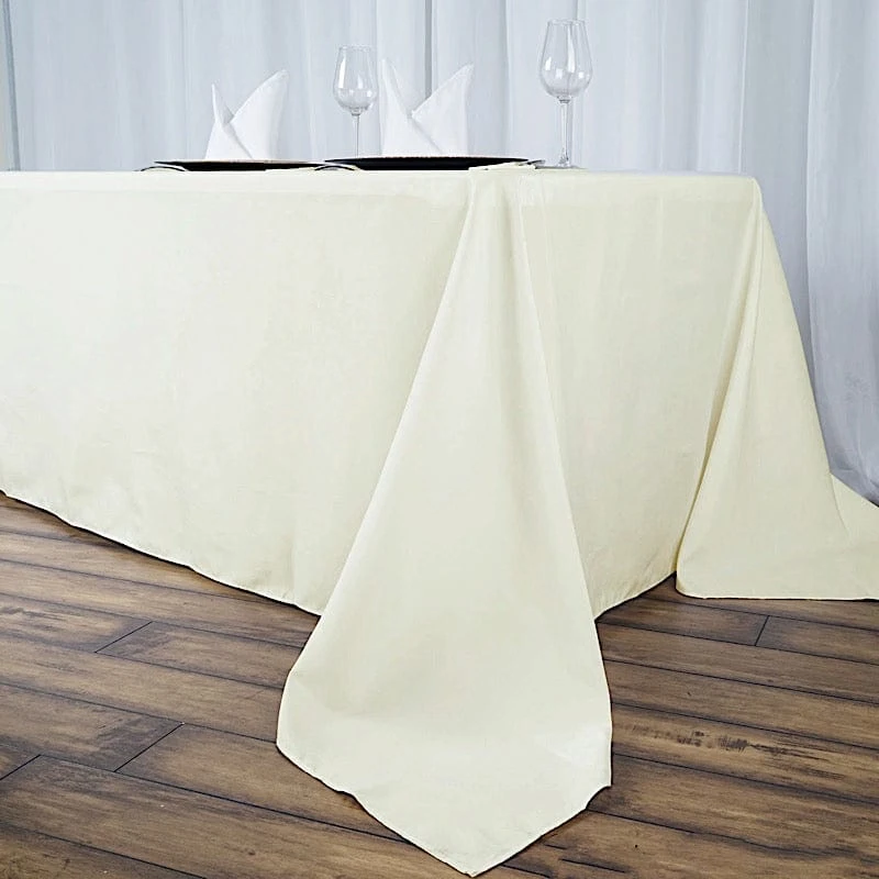 90" X 156" Premium Polyester Rectangular Tablecloth 14 90" X 156" Premium Polyester Rectangular Tablecloth - Image 12