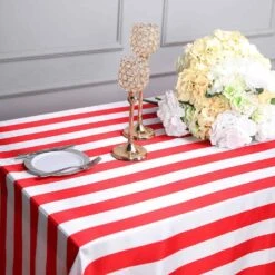 90" X 156" Satin Stripes Rectangular Tablecloth -Optimal Home Decoration 90 x 156 satin stripes rectangular tablecloth 29477163728959