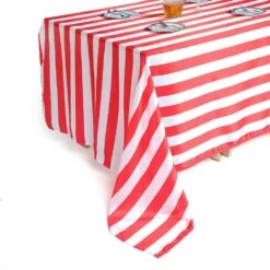 90" X 156" Satin Stripes Rectangular Tablecloth -Optimal Home Decoration 90 x 156 satin stripes rectangular tablecloth 29477163761727