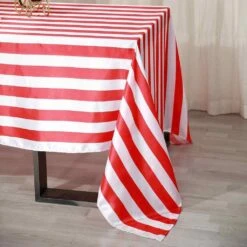 90" X 156" Satin Stripes Rectangular Tablecloth -Optimal Home Decoration 90 x 156 satin stripes rectangular tablecloth 29477163794495