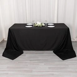 90" X 156" Scuba Polyester Rectangular Tablecloth 26 90" X 156" Scuba Polyester Rectangular Tablecloth -Optimal Home Decoration 90 x 156 scuba polyester rectangular tablecloth 30974059380799