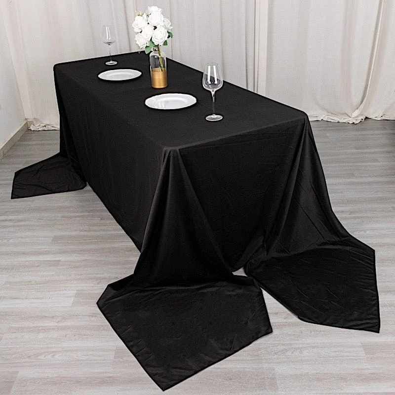 90" X 156" Scuba Polyester Rectangular Tablecloth 5 90" X 156" Scuba Polyester Rectangular Tablecloth - Image 3