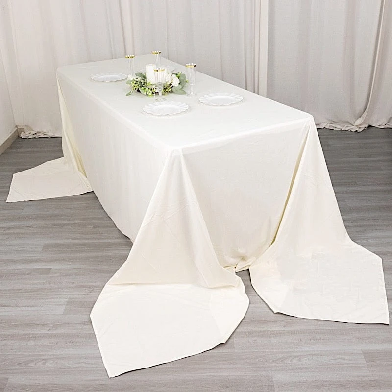 90" X 156" Scuba Polyester Rectangular Tablecloth 21 90" X 156" Scuba Polyester Rectangular Tablecloth - Image 19