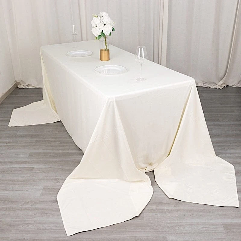 90" X 156" Scuba Polyester Rectangular Tablecloth 18 90" X 156" Scuba Polyester Rectangular Tablecloth - Image 16