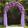 90" X 55" Decorative Metal Wedding Arch - White -Optimal Home Decoration 90 x 55 decorative metal wedding arch white iron arch 001 4760467111999