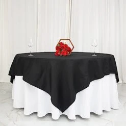 90" X 90" Cotton Square Tablecloth Wedding Linen -Optimal Home Decoration 90 x 90 high quality cotton square tablecloth tab cot 9090 blk 29240376164415