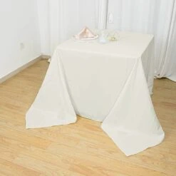 90" X 90" Premium Polyester Square Tablecloth 31 90" X 90" Premium Polyester Square Tablecloth -Optimal Home Decoration 90 x 90 premium polyester square tablecloth 30764988334143