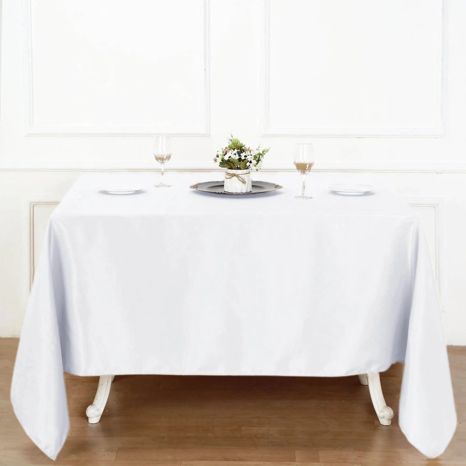 90" X 90" Premium Polyester Square Tablecloth 21 90" X 90" Premium Polyester Square Tablecloth - Image 19