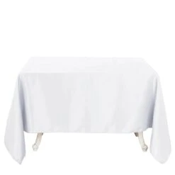 90" X 90" Premium Polyester Square Tablecloth 39 90" X 90" Premium Polyester Square Tablecloth -Optimal Home Decoration 90 x 90 premium polyester square tablecloth tab squr 90 wht prm 30764997378111