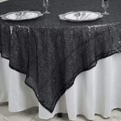 90" X 90" Sequined Table Overlay -Optimal Home Decoration 90 x 90 sequined table overlay 28945441292351