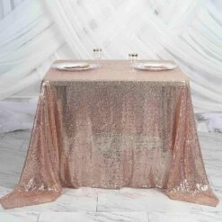 90" X 90" Sequined Table Overlay -Optimal Home Decoration 90 x 90 sequined table overlay 29065712402495