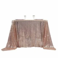 90" X 90" Sequined Table Overlay -Optimal Home Decoration 90 x 90 sequined table overlay 29065713647679