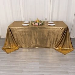 90"x132" Polyester Rectangular Tablecloth With Sequin Dots 25 90"x132" Polyester Rectangular Tablecloth With Sequin Dots -Optimal Home Decoration 90 x132 polyester rectangular tablecloth with sequin dots 31009266892863