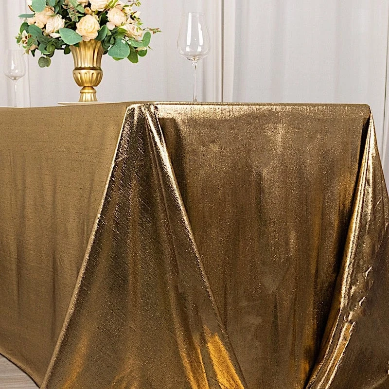 90"x132" Polyester Rectangular Tablecloth With Sequin Dots 9 90"x132" Polyester Rectangular Tablecloth With Sequin Dots - Image 7