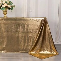 90"x132" Polyester Rectangular Tablecloth With Sequin Dots 26 90"x132" Polyester Rectangular Tablecloth With Sequin Dots -Optimal Home Decoration 90 x132 polyester rectangular tablecloth with sequin dots 31009267023935