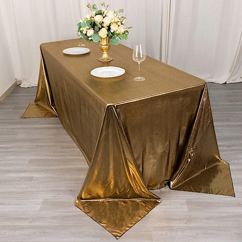 90"x132" Polyester Rectangular Tablecloth With Sequin Dots 5 90"x132" Polyester Rectangular Tablecloth With Sequin Dots - Image 3