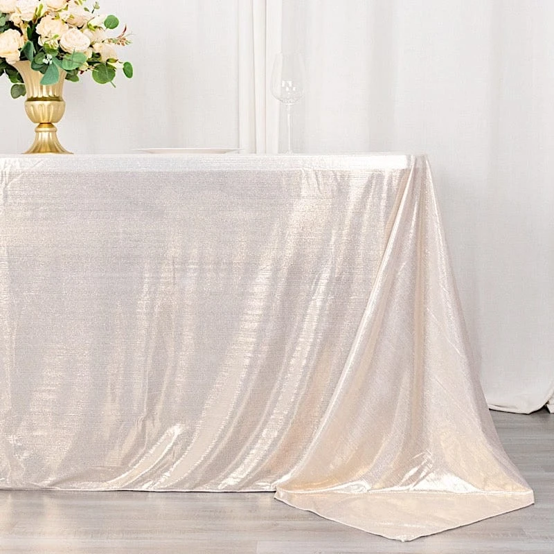 90"x132" Polyester Rectangular Tablecloth With Sequin Dots 17 90"x132" Polyester Rectangular Tablecloth With Sequin Dots - Image 15