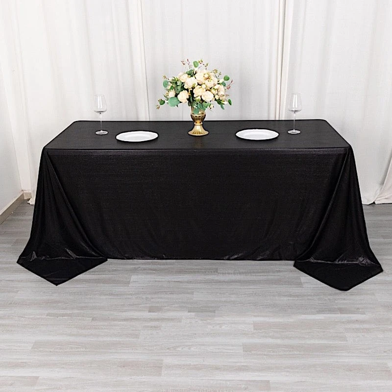 90"x132" Polyester Rectangular Tablecloth With Sequin Dots 22 90"x132" Polyester Rectangular Tablecloth With Sequin Dots - Image 20
