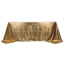 90"x132" Polyester Rectangular Tablecloth With Sequin Dots