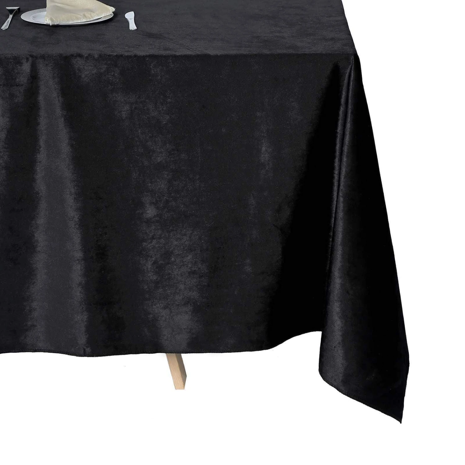 90"x132" Premium Velvet Rectangular Tablecloth 4 90"x132" Premium Velvet Rectangular Tablecloth - Image 2