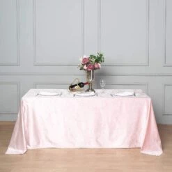 90"x132" Premium Velvet Rectangular Tablecloth 33 90"x132" Premium Velvet Rectangular Tablecloth -Optimal Home Decoration 90 x132 premium velvet rectangular tablecloth 28966333153343