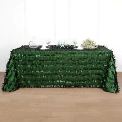 90"x132" Taffeta Rectangular Tablecloth With Leaf Petals Design 27 90"x132" Taffeta Rectangular Tablecloth With Leaf Petals Design -Optimal Home Decoration 90 x132 taffeta rectangular tablecloth with leaf petals design 29517401751615
