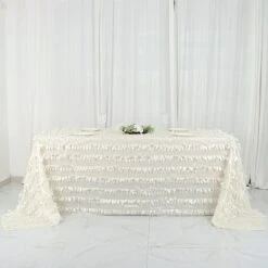 90"x132" Taffeta Rectangular Tablecloth With Leaf Petals Design 31 90"x132" Taffeta Rectangular Tablecloth With Leaf Petals Design -Optimal Home Decoration 90 x132 taffeta rectangular tablecloth with leaf petals design 29517401882687
