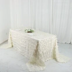 90"x132" Taffeta Rectangular Tablecloth With Leaf Petals Design 32 90"x132" Taffeta Rectangular Tablecloth With Leaf Petals Design -Optimal Home Decoration 90 x132 taffeta rectangular tablecloth with leaf petals design 29517401915455
