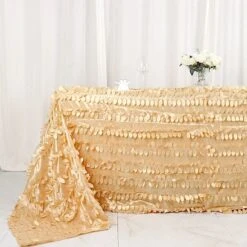 90"x132" Taffeta Rectangular Tablecloth With Leaf Petals Design 39 90"x132" Taffeta Rectangular Tablecloth With Leaf Petals Design -Optimal Home Decoration 90 x132 taffeta rectangular tablecloth with leaf petals design 29577287335999