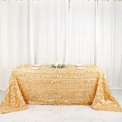 90"x132" Taffeta Rectangular Tablecloth With Leaf Petals Design 40 90"x132" Taffeta Rectangular Tablecloth With Leaf Petals Design -Optimal Home Decoration 90 x132 taffeta rectangular tablecloth with leaf petals design 29577287368767