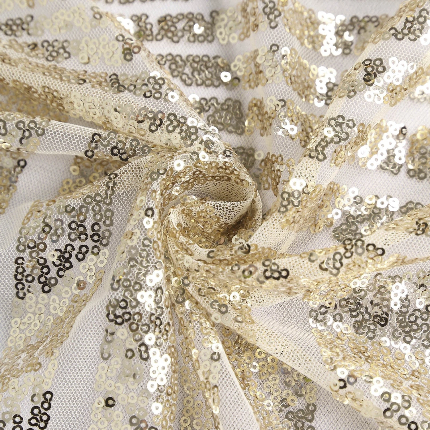 90"x132" Tulle Rectangular Tablecloth With Sequins And Geometric Pattern 17 90"x132" Tulle Rectangular Tablecloth With Sequins And Geometric Pattern - Image 15