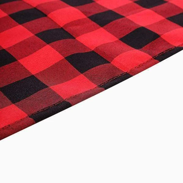 90x132" Checkered Gingham Polyester Tablecloth 14 90x132" Checkered Gingham Polyester Tablecloth - Image 12