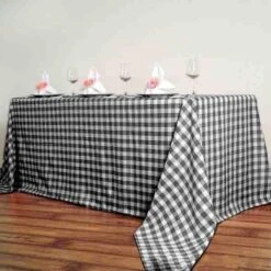 90x132" Checkered Gingham Polyester Tablecloth 39 90x132" Checkered Gingham Polyester Tablecloth -Optimal Home Decoration 90x132 checkered gingham polyester tablecloth 28966315196479