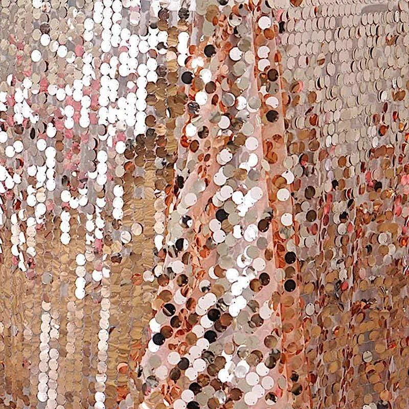 90x132" Large Payette Sequin Rectangular Tablecloth 5 90x132" Large Payette Sequin Rectangular Tablecloth - Image 3