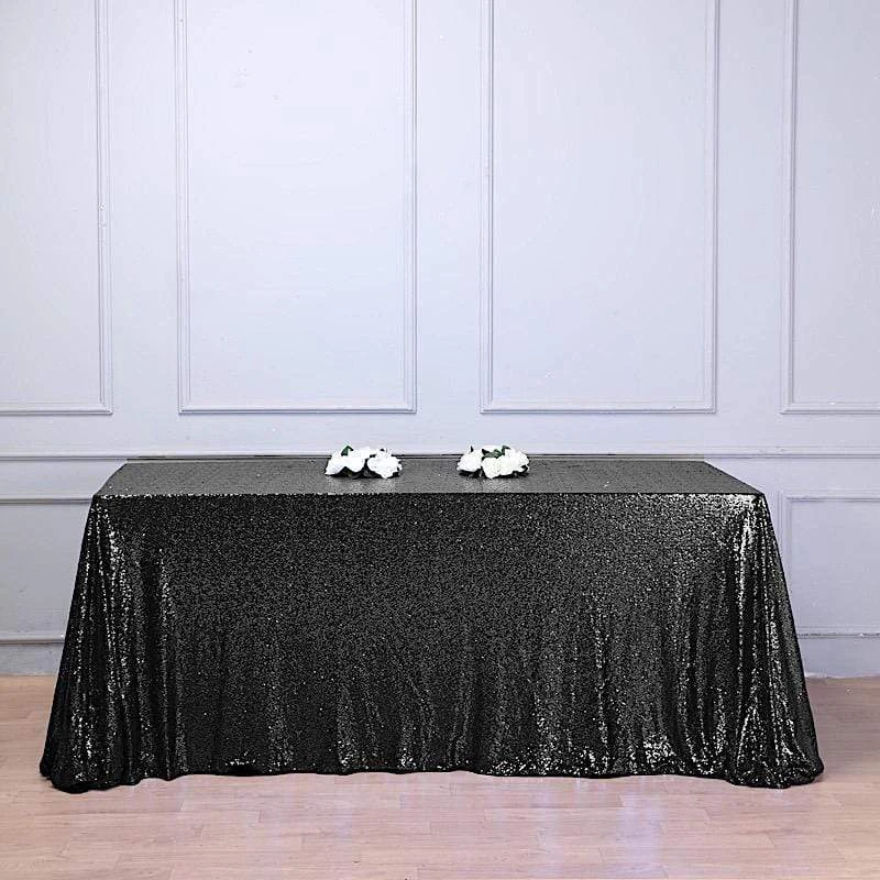 90x132" Sequined Rectangular Tablecloth 11 90x132" Sequined Rectangular Tablecloth - Image 9