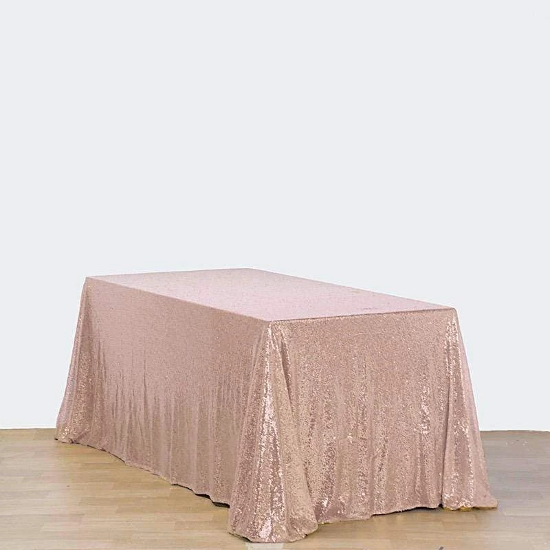 90x132" Sequined Rectangular Tablecloth 13 90x132" Sequined Rectangular Tablecloth - Image 11