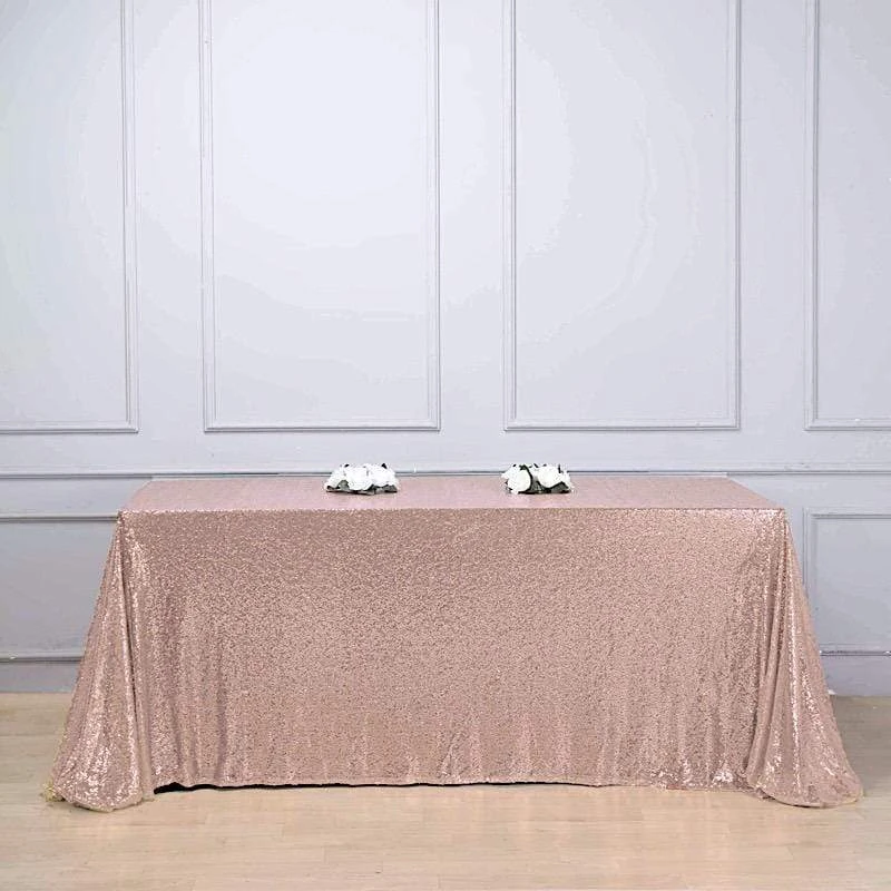 90x132" Sequined Rectangular Tablecloth 19 90x132" Sequined Rectangular Tablecloth - Image 17